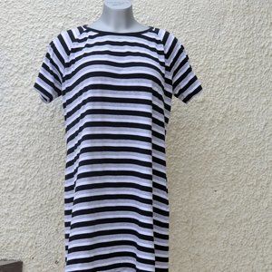 MICHAEL MICHAEL KORS Black & White Pullover Casual Dress XL